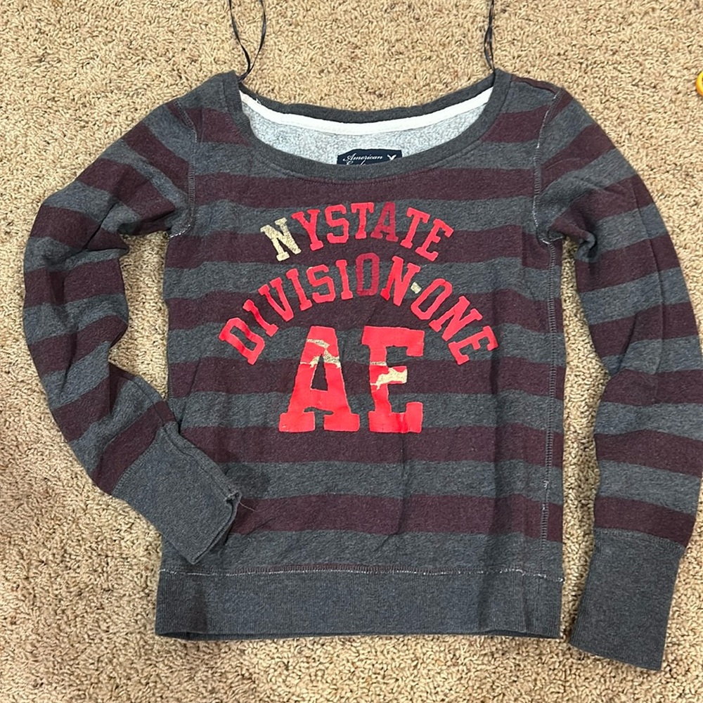 AE rugby style scoop neck sweater xxs
